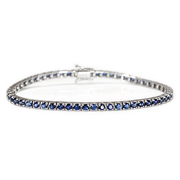 Bratara Tennis din Aur cu Safire 4.00ct - model br2694