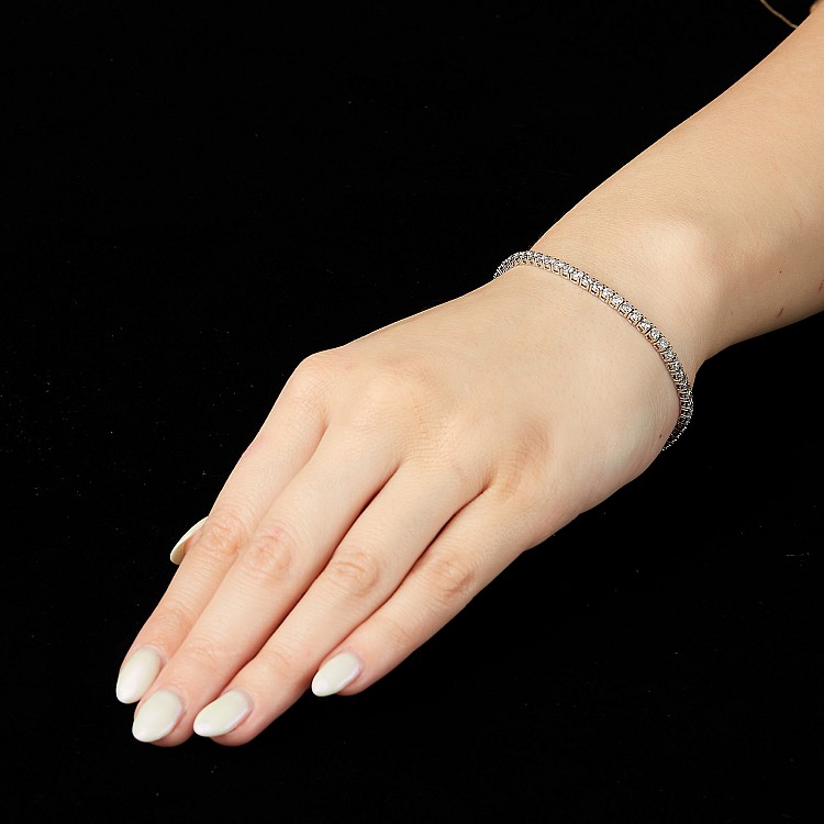 Bratara tennis din Aur cu 2.00ct Diamante Incolore - model br2687