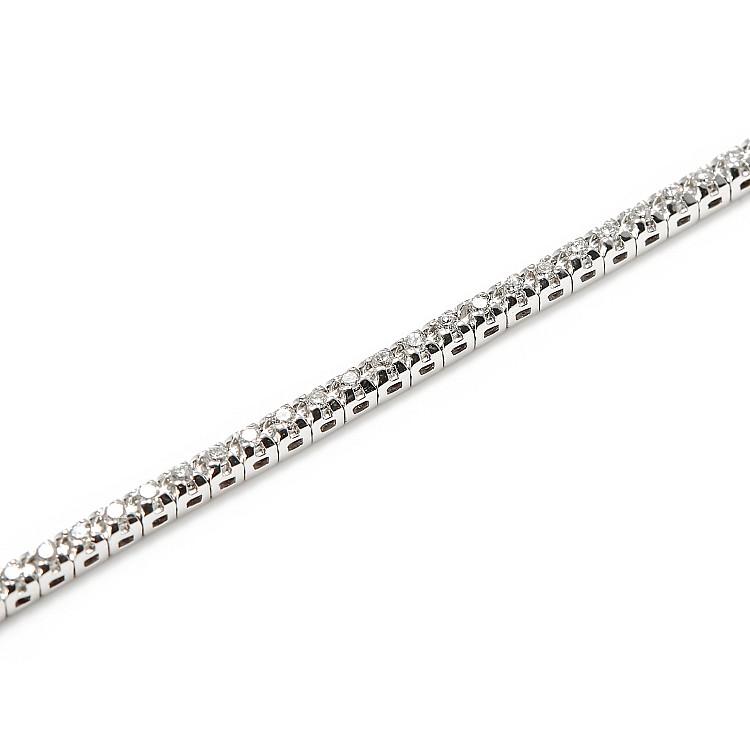 Bratara Tennis din Aur Alb 18k cu Diamante 1.50ct - model br2694
