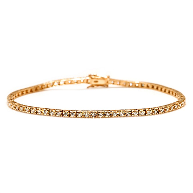 Brățară Tennis din Aur cu Diamante Incolore 1.00ct - model br2694