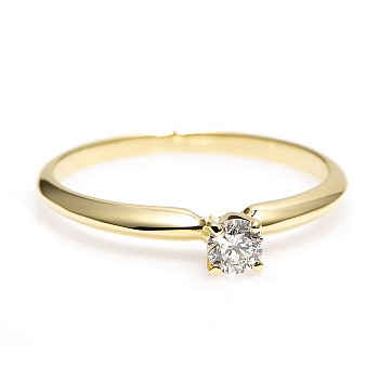 Inel de logodna din Aur 18k sau Platina cu Diamant 0.15ct - 0.25ct - model i007