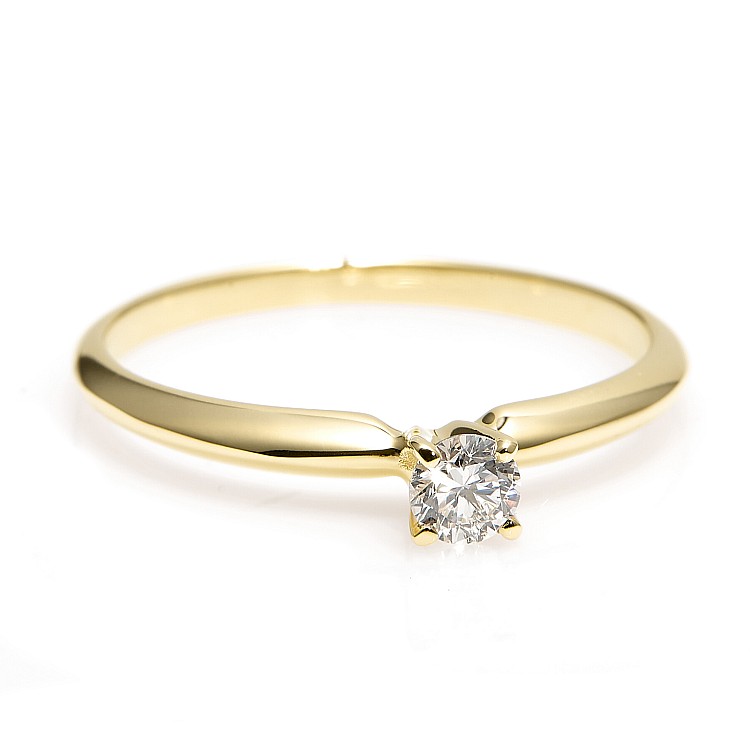 Inel de logodna din Aur 18k sau Platina cu Diamant 0.15ct - 0.25ct - model i007