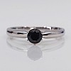 Inel de logodna din Aur 18k sau Platina cu Diamant Negru 0.33ct - 0.85ct - model i017p6