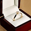 Inel de logodna din Aur 18k sau Platina cu Diamant Certificat GIA 0.30ct sau 0.40ct - model i017