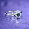 Inel de logodna din Aur cu Diamant Negru 0.20ct - 0.33ct - model i1128
