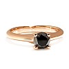 Inel de logodna din Aur 18k sau Platina cu Diamant Negru 0.33ct - 0.85ct - model i122047