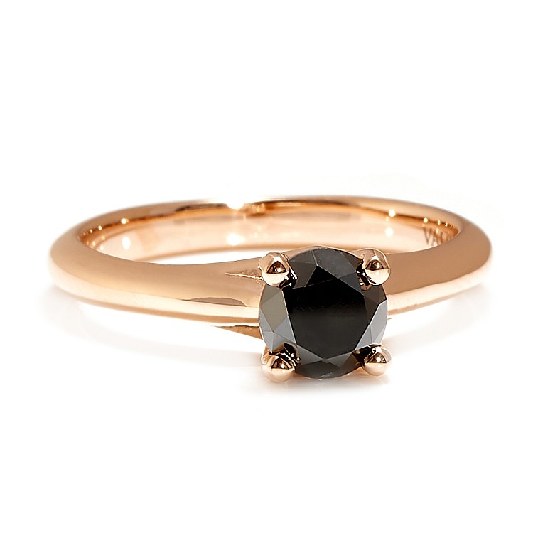 Inel de logodna din Aur 18k sau Platina cu Diamant Negru 0.33ct - 0.85ct - model i122047