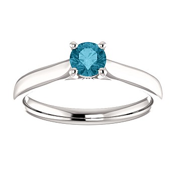 Inel de logodna din Aur 18k sau Platina cu Diamant Albastru 0.15ct - 0.25ct - model i122089