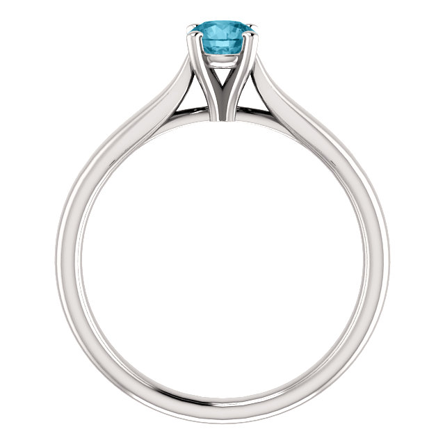 Inel de logodna din Aur 18k sau Platina cu Diamant Albastru 0.30ct - 0.50ct - model i122089