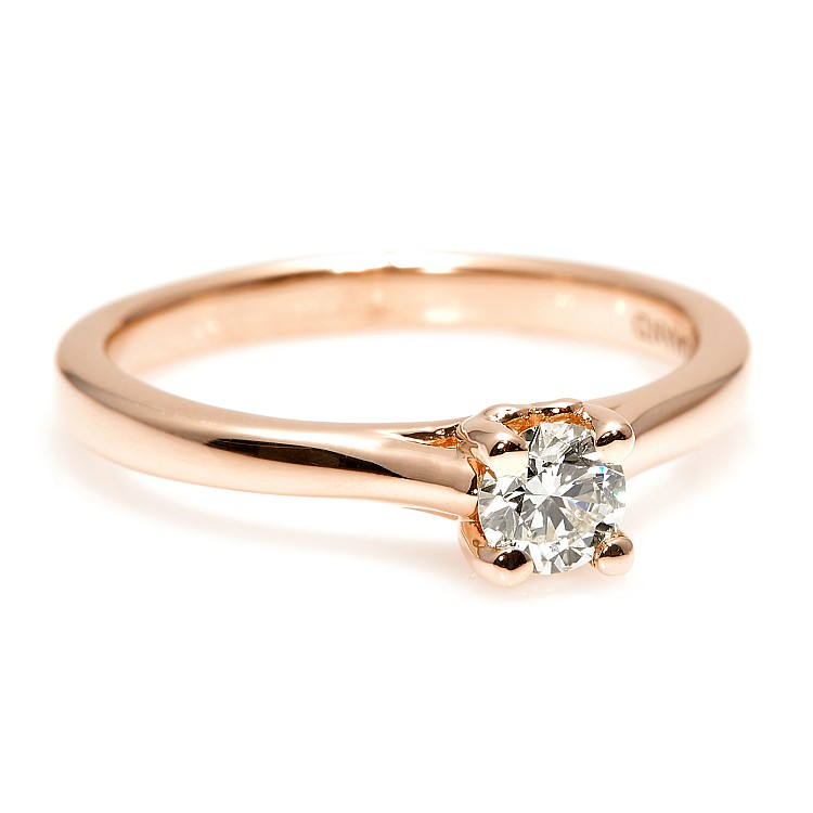 Inel de logodna din Aur 18k sau Platina cu Diamant Certificat GIA 0.30ct sau 0.40ct - model i122455
