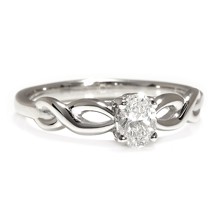 Inel de logodna din Aur 18k sau Platina cu Diamant Certificat GIA 1.00ct - model i122705