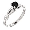 Inel de logodna din Aur 18k sau Platina cu Diamant Negru 0.33ct - 0.85ct - model i122705