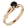 Inel de logodna din Aur 18k sau Platina cu Diamant Negru 0.33ct - 0.85ct - model i122705