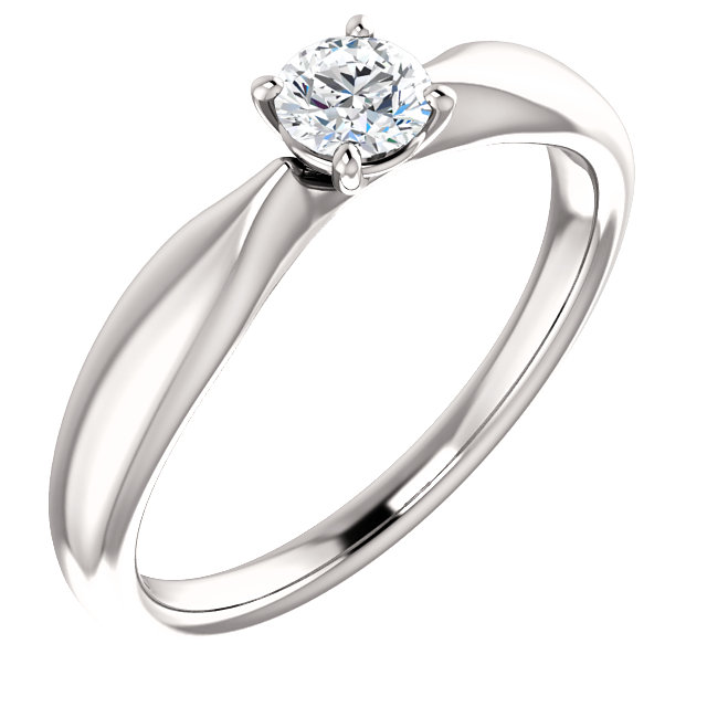 Inel de logodna din Aur 18k sau Platina cu Diamant Incolor 0.15ct - 0.25ct - model i123018