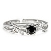Inel de logodna Forest din Aur 18k sau Platina cu Diamant Negru 0.33ct - 0.85ct - model i124343