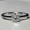 Inel de logodna din Platina cu Diamant Certificat GIA 0.30ct sau 0.40ct - model i168