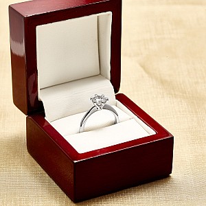 Inel de logodna model Tiffany din Platina cu Diamant 1.00ct Certificat GIA i168Pt