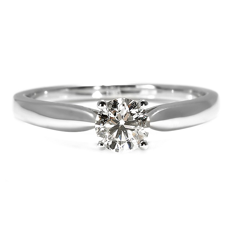 Inel de Logodnă Solitaire din Platină cu Diamant Incolor 0.25ct - model i1907