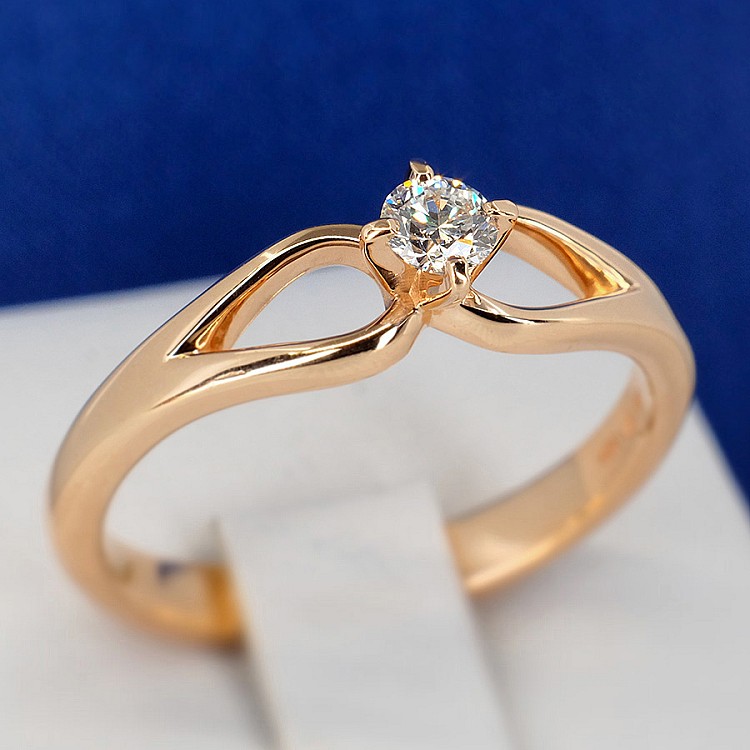 Inel de logodna din Aur 18k sau Platina cu Diamant 0.15ct - 0.25ct - model i517