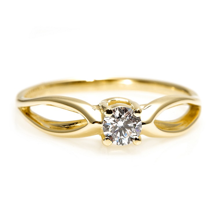Inel de logodna din Aur 18k sau Platina cu Diamant Incolor GIA 0.50ct sau 0.70ct - model i71627