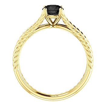 Inel de logodna din Aur 18k sau Platina cu Diamant Negru 0.33ct - 0.85ct - model i71741
