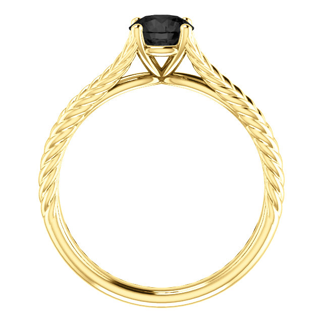 Inel de logodna din Aur 18k sau Platina cu Diamant Negru 0.33ct - 0.85ct - model i71741