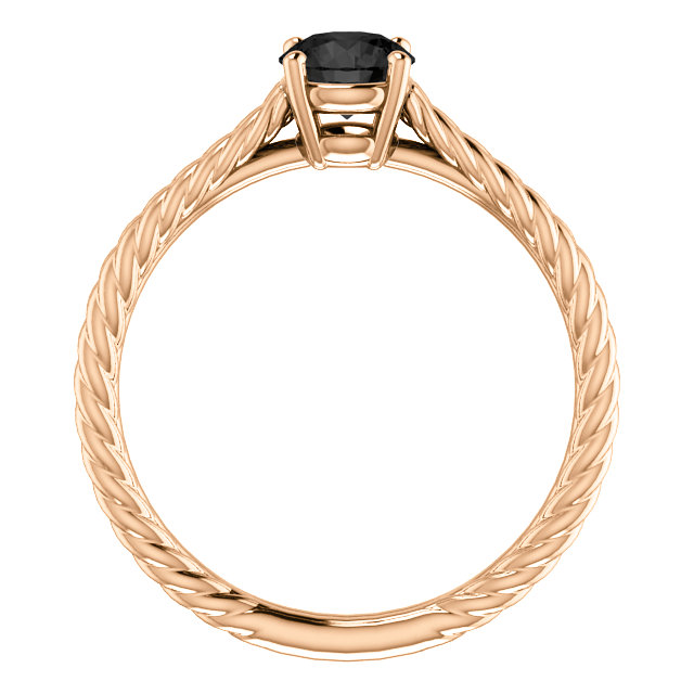 Inel de logodna din Aur 18k sau Platina cu Diamant Negru 0.33ct - 0.85ct - model i71746