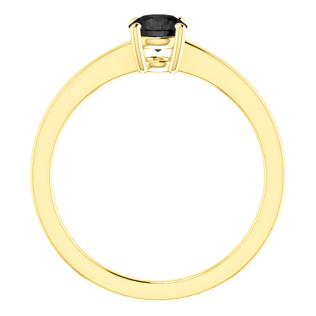 Inel de logodna din Aur 18k sau Platina cu Diamant Negru 0.33ct - 0.85ct - model i71863