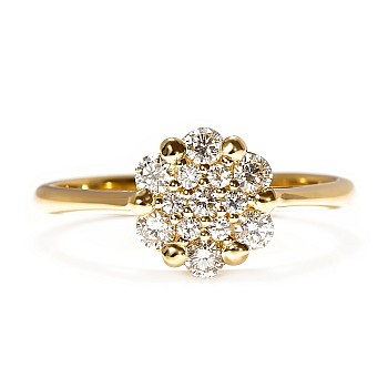 Inel Cadou din Aur cu Diamante - model i024