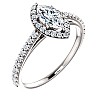 Inel de logodna din Aur 18k sau Platina cu Diamant Central Certificat GIA 0.50ct sau 0.70ct si Diamante secundare - model i122084