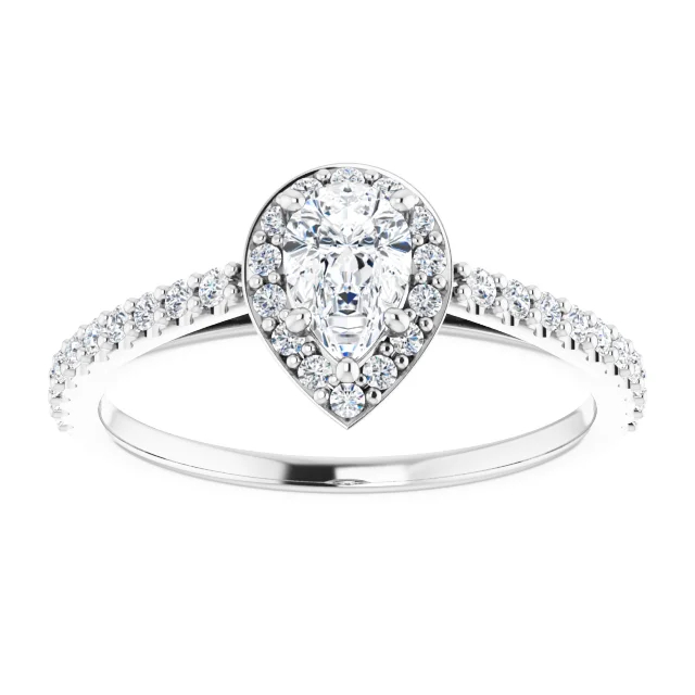 Inel de logodna din Aur 18k sau Platina cu Diamant Central Certificat GIA 0.50ct sau 0.70ct si Diamante secundare - model i122084