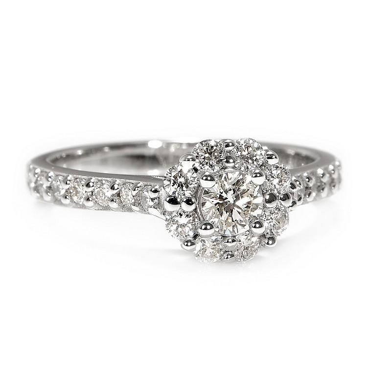 Inel de logodna din Aur 18k sau Platina cu Diamante - model i122092