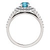 Inel de logodna din Aur 18k sau Platina cu Diamant Albastru si Diamante - model i122101