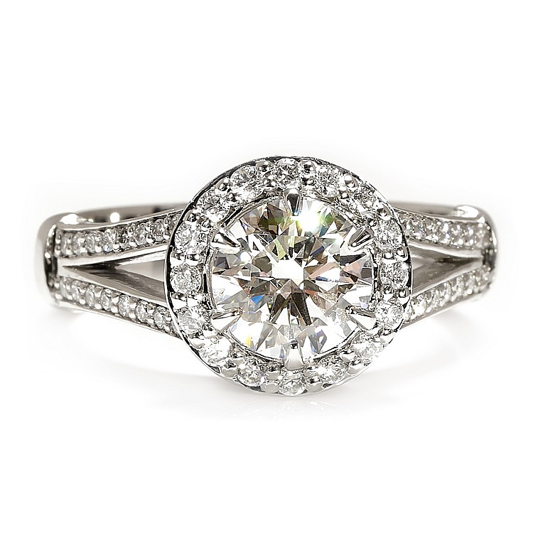 Inel de Logodna Vintage din Platina cu Diamant Lab Grown Certificat IGI - model i122311