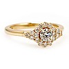 Inel de logodna din Aur 18k sau Platina cu Diamant Central Certificat GIA 0.50ct sau 0.70ct si Diamante secundare - model i122650