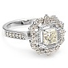 Inel de logodna din Aur 18k sau Platina cu Diamant Princess GIA 0.50ct sau 0.70ct - model i1661