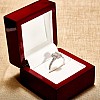 Inel de logodna Anturaj din Platina cu Diamant Emerald certificat GIA 1.00ct - model i1905