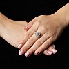 Inel de logodna Vintage din Aur cu Diamant Oval certificat GIA - model i2938