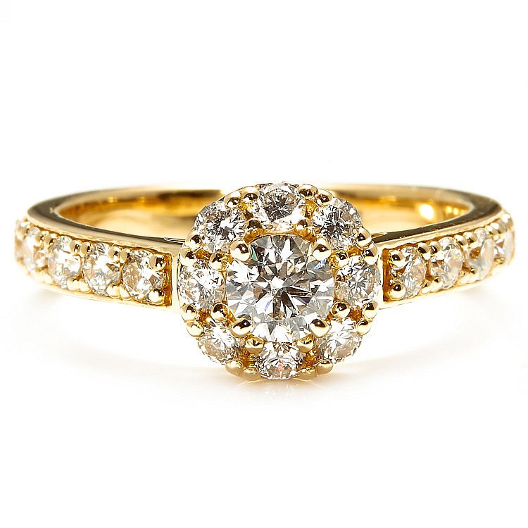 Inel de logodna din Aur 18k cu Diamant Briliant certificat GIA - model i3923