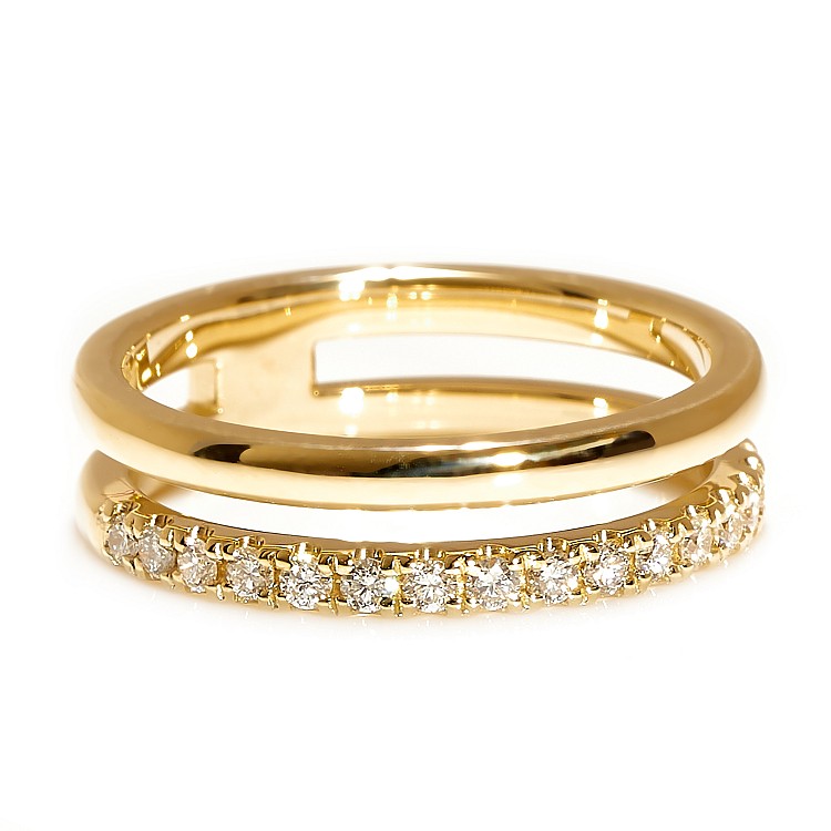 Inel Cadou din Aur sau Platina cu Diamante Naturale - model i342