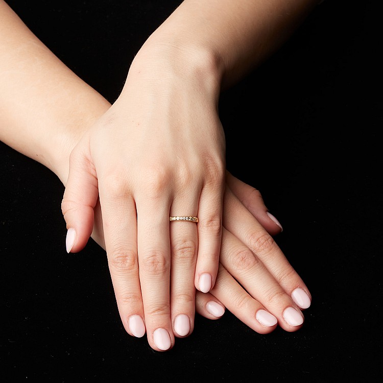 Inel Cadou din Aur Alb 14k cu Diamante Naturale - model i2712