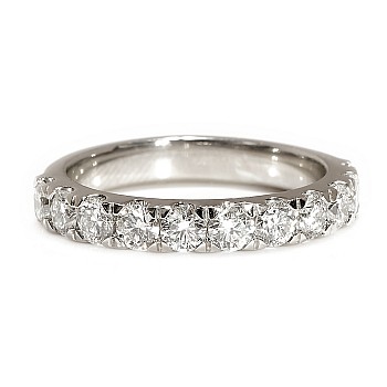 Inel Cadou Semi-Eternity din Platina cu Diamante Incolore - model FM4-7PT