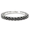 Inel Semi-Eternity din Aur cu Diamante Negre - model i3149
