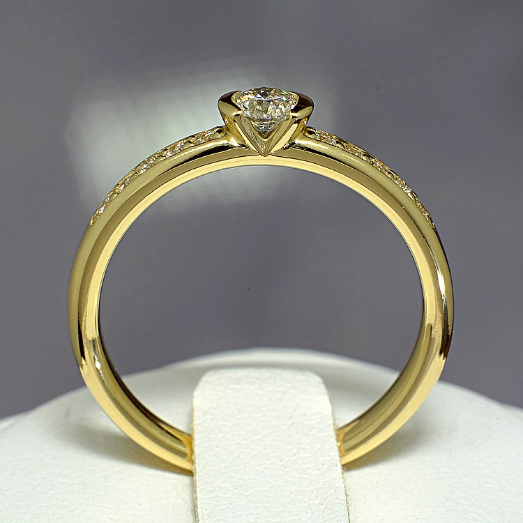 Inel de logodna din Aur 18k sau Platina cu Diamante 0.10ct - 0.25ct - model i113