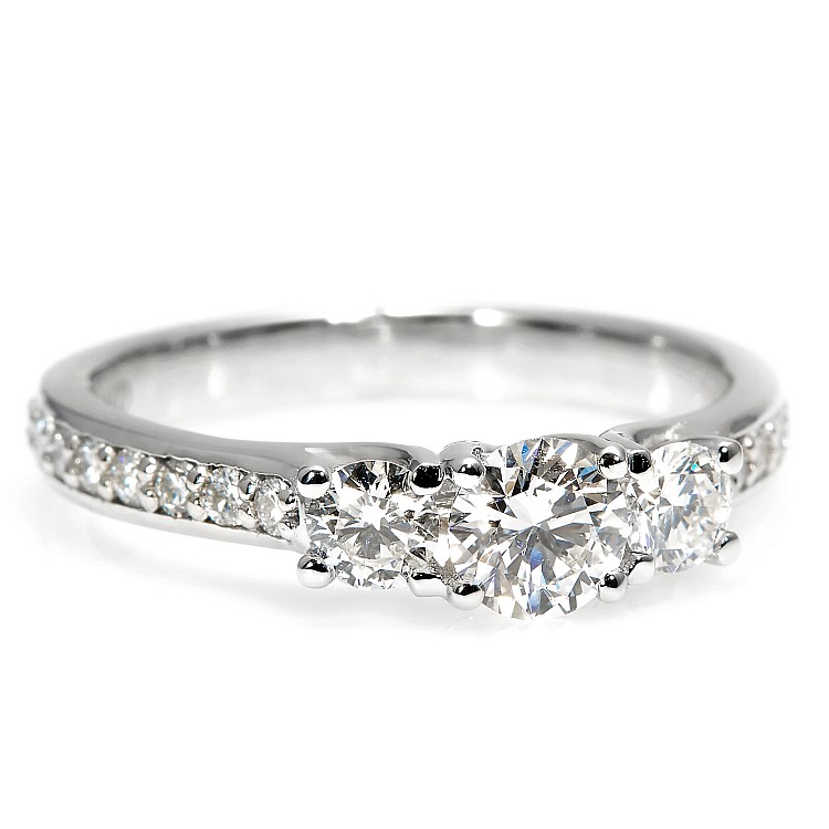 Inel de logodna SideStone din Aur 18k cu Diamant Briliant certificat GIA - model i122102