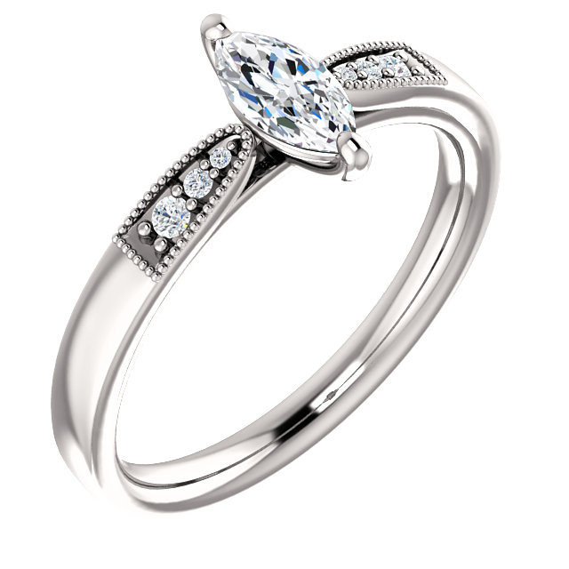 Inel de logodna din Aur 18k sau Platina cu Diamante 0.10ct - 0.25ct - model i122395