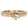 Inel de logodna din Aur 18k sau Platina cu Diamant Central Certificat GIA 0.50ct sau 0.70ct si Diamante secundare - model i122474