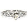 Inel de logodna din Aur 18k sau Platina cu Diamant Central Certificat GIA 0.50ct sau 0.70ct si Diamante secundare - model i122474