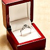 Inel de logodna din Aur 18k sau Platina cu Diamant Albastru si Diamante - model i122513
