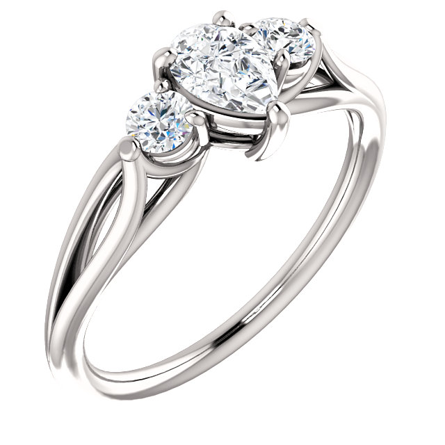 Inel de logodna din Aur 18k sau Platina cu Diamant Central Certificat GIA 0.50ct sau 0.70ct si Diamante secundare - model i122513